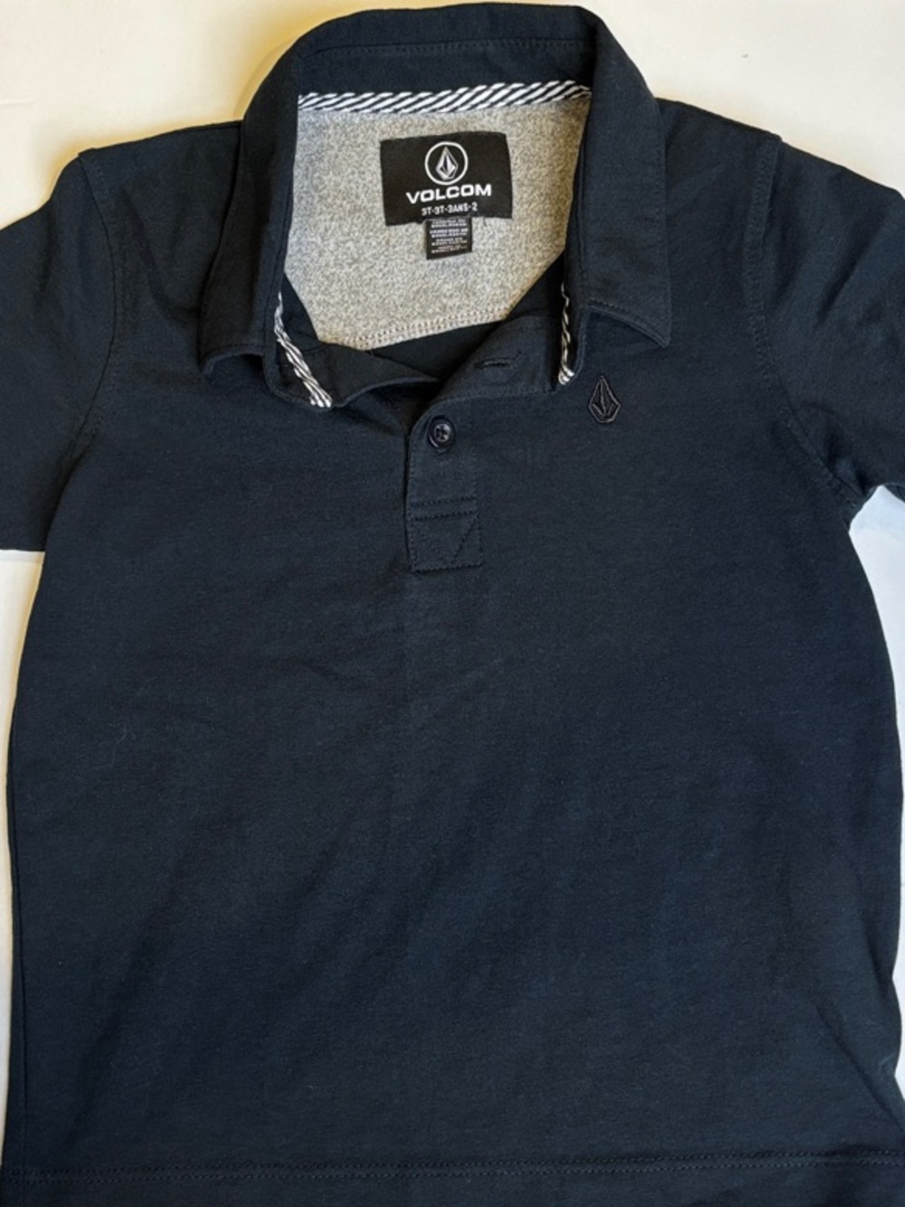 Volcom Black Boys' Short Sleeve Polo 3T